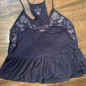 American Eagle Peplum Tank Top